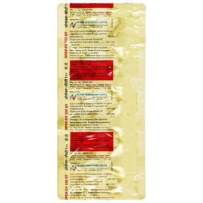 OPOX CV DT 100 Tablet 10's - Bacterial Infections-Cep
