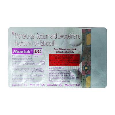 MONTEK LC Tablet 15's - Allergies-Ant