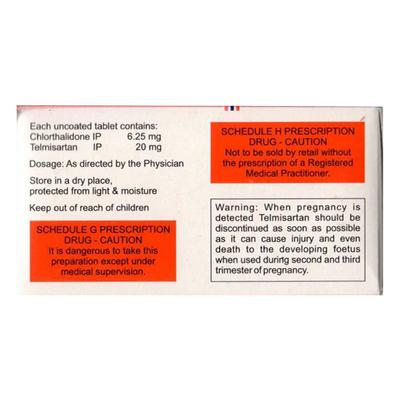 CTD T 6.25/20 Tablet 15's - Hypertension-Ang
