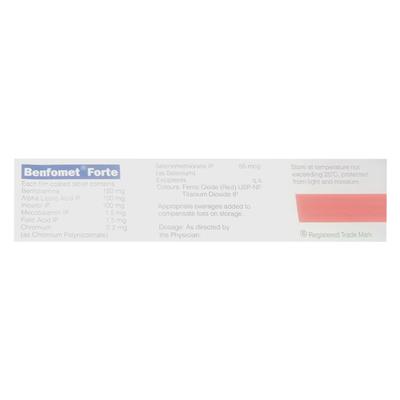 Benfomet Forte Tablet 10'S - Supplements-Sup