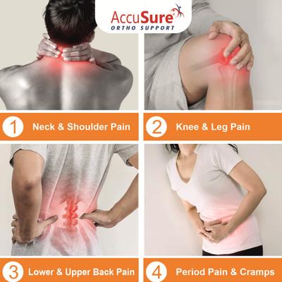 AccuSure Fabric Heating Pad - Grey (XL) 1's - Heating Belt