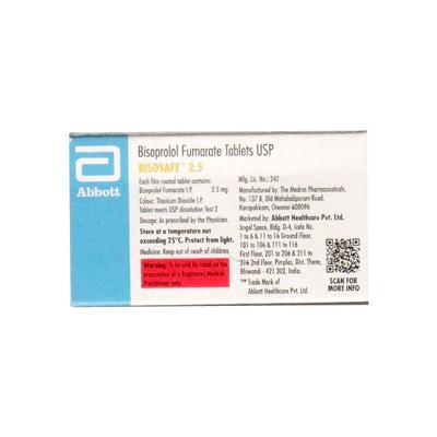 Bisosafe 2.5mg Tablet 10'S - Hypertension-Bet