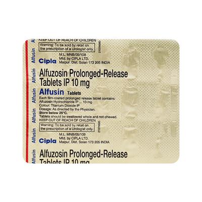 Alfusin 10mg Tablet 15'S - Bladder And Prostate Disorders-Dru