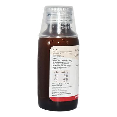 Babygesic 250mg Oral Suspension 60ml - Fever-Ana
