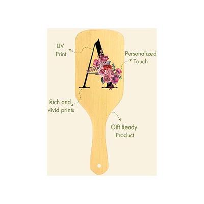 Allure Personalised Paddle Hair Brush Letter A 1's - Hair Brushes