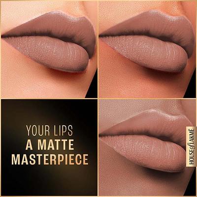 Lakme Forever Matte Liquid Lip, 16hr Lipstick, Nude Latte 5.6ml - Liquid Lipsticks