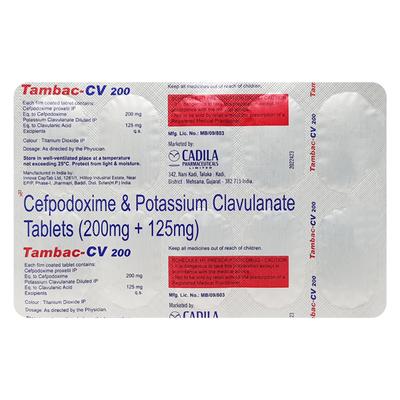 Tambac CV 200mg Tablet 10'S - Bacterial Infections-Cep