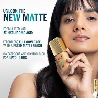 Lakme 9to5 Hya Matte Foundation + Hyaluronic Acid Neutral Light 25 ml - Foundation