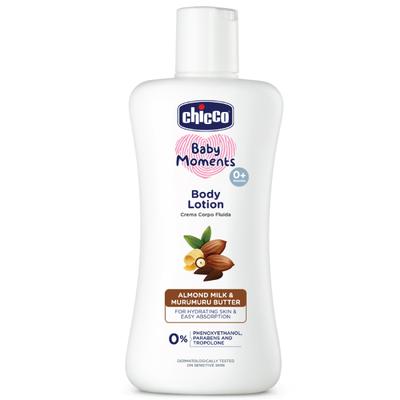Chicco Baby Moments Body Lotion (0+ Months) - Almond Milk & Murumuru Butter 200 ml - Creams, Lotions & Oils