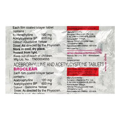 Broclear Tablet 10'S - Asthma/COPD-Ast