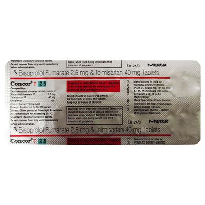 CONCOR T 2.5 Tablet 10's - Hypertension-Bet
