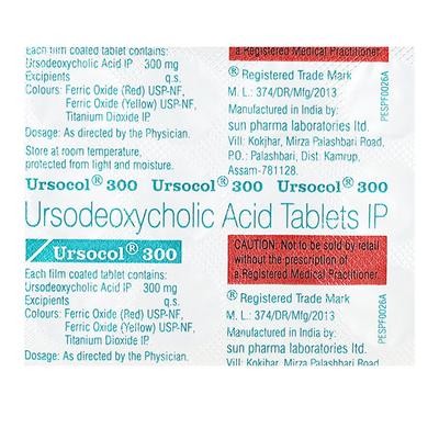 Ursocol 300mg Tablet 15'S - Cholelithiasis/Gall Stones