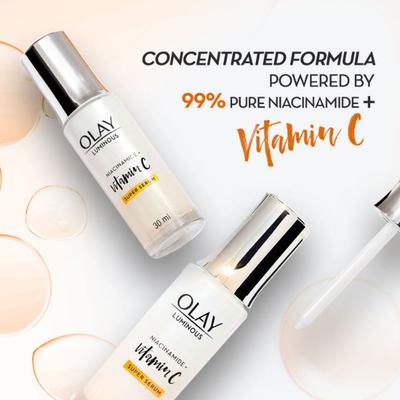 Olay Luminous Vitamin C Super Serum with 99% pure Niacinamide,White,82316914 30 ml - Face Gels
