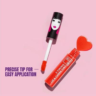 Elle18 2 Timing Lip and Cheek Tint Candyfloss 4 ml - Liquid Lipsticks
