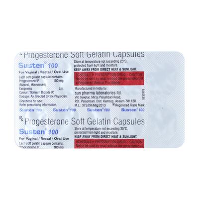 Susten 100mg Capsule 10'S - Hormonal Therapy-Oes