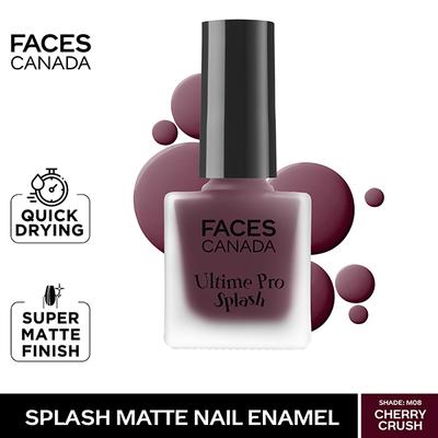 FACESCANADA Ultime Pro Splash Matte Nail Enamel Cherry Crush M08 8 ml - Nail Polish