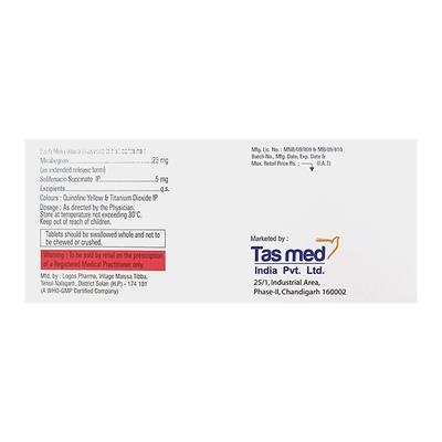 URIBEGRO S 25 Tablet 10's - Bladder And Prostate Disorders-Dru
