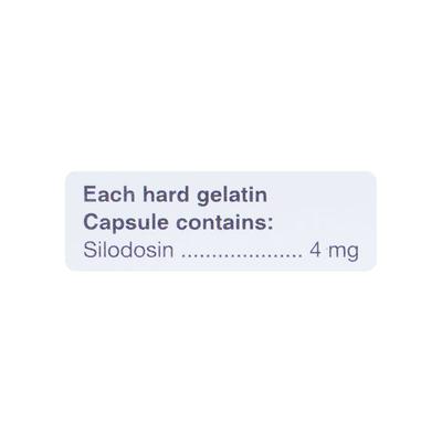 Silofast 4mg Capsule 15'S - Bladder And Prostate Disorders-Dru