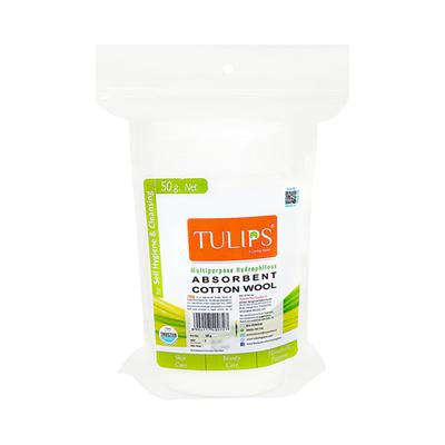 Tulips Absorbent Cotton Roll 50 gm - Cotton Balls