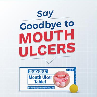 ORASORE MOUTH ULCER Tablet 10's - Oral Care - P-Mou