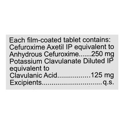 Zocef CV 250mg Tablet 6'S - Bacterial Infections-Cep