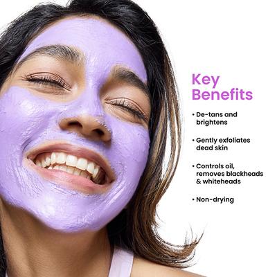 Foxtale The Stunner Skin Radiance Mask Cleans Pores & Reduces Blackheads Improve Skin Clarity & Tone 75gm - Masks & Peels