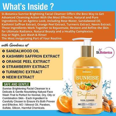 St.Botanica Facial Cleanser - Sunrise Brightning 200 ml - Face Wash & Cleansers