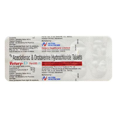 VETORY D Tablet 10's - Muscle Cramps/Spasticity-Ant