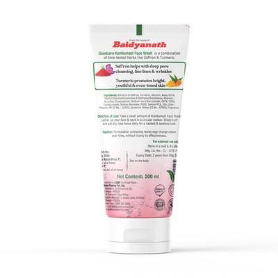 Goodcare Kumkumadi Face Wash - Kesar and Turmeric 100 ml - Personal Care (Ayush)