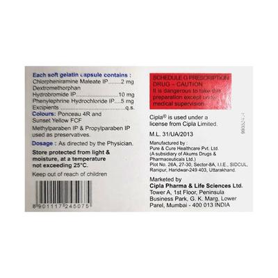 REXCOF Capsule 10's - Cough And Cold-Cou