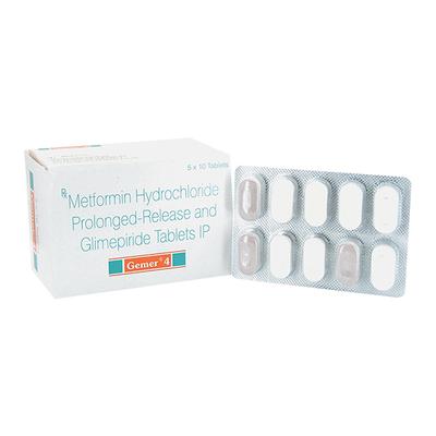Gemer 4Mg Tablet 10's - Diabetes-Ant