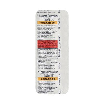 Tozaar 50mg Tablet 10'S - Hypertension-Ang