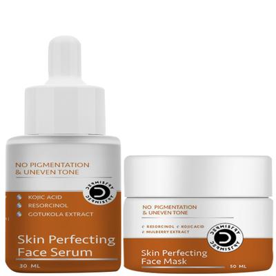 Dermistry No Pigmentation Kojic Acid Skin Perfecting Face Mask 50 ml + No Pigmentation Kojic Acid Skin Perfecting Face Serum 30 ml - Face Serum