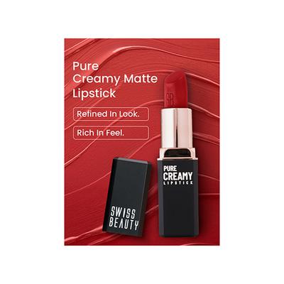 Swiss Beauty Pure Creamy Lipstick -Dusty Rose 4 g - Lipsticks