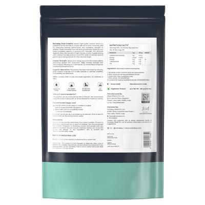 Nutrabay Pure Creatine Monohydrate Micronized Powder - Unflavoured 250 g - Workout Essentials
