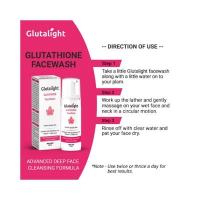 Glutalight Skin Lightening Deep Cleansing Face Wash 60 ml - Face Washes