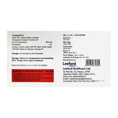 FAROSPECT Tablet 6's - Bacterial Infections-OBL