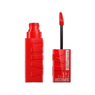 Maybelline New York Super Stay Vinyl Ink Liquid Lipstick, Red Hot 4.2 ml - Lipsticks