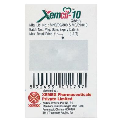 XEMCIL 10 Tablet 15's - Hypertension-Cal