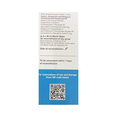 BACTOCLAV DS 457 Dry Syrup 60ml - Bacterial Infections-Pen