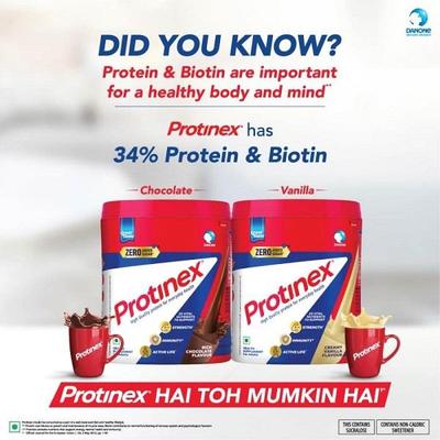 Protinex Powder - Rich Chocolate Flavour 400 gm (Refill Pack) with Free Bottle Worth Rs 500 - Protein Drink