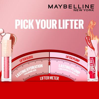 Maybelline New York Lifter Plump - Plumping Lip Gloss, Red Flag 5 ml - Lip Glosses