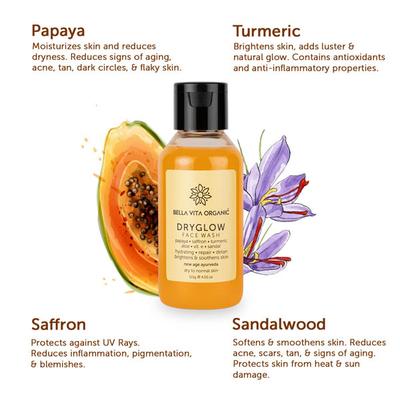 Bella Vita Organic Dryglow Natural Face Wash 115 gm - Face Wash & Cleansers
