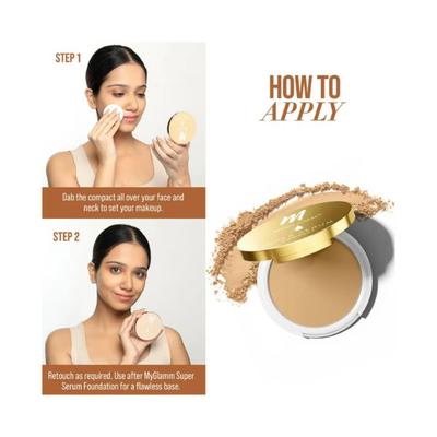 MyGlamm Super Serum Compact -102W Beige 9 gm - Compact Powder
