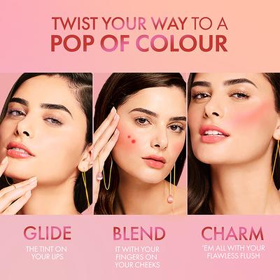 Lakme Lip Love Lip and Cheek Tint Pretty Pink 1.8 gm - Lip Crayons