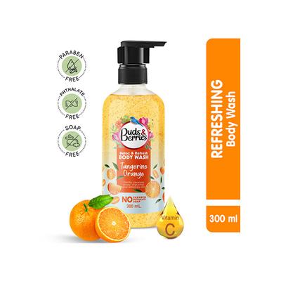Buds & Berries Tangerine Orange Body Wash 300 ml - Shower Gels & Body Wash