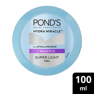 Pond's Hydra Miracle Super Light Gel with Hyaluronic Acid & Salicylic 100 ml - Face Moisturizers