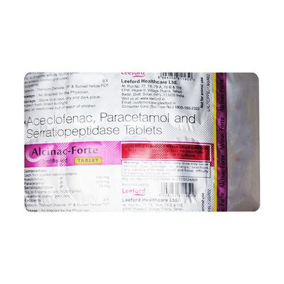 ALCINAC FORTE Tablet 10's - Pain relief-Nsa