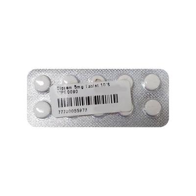 Clozam 5mg Tablet 10'S - Anxiety-Anx