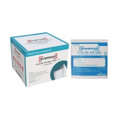 Wellness Kramson Gauze Swab (10 Cm x 10 Cm x 12 Ply) 4's - Bandages & Dressings
